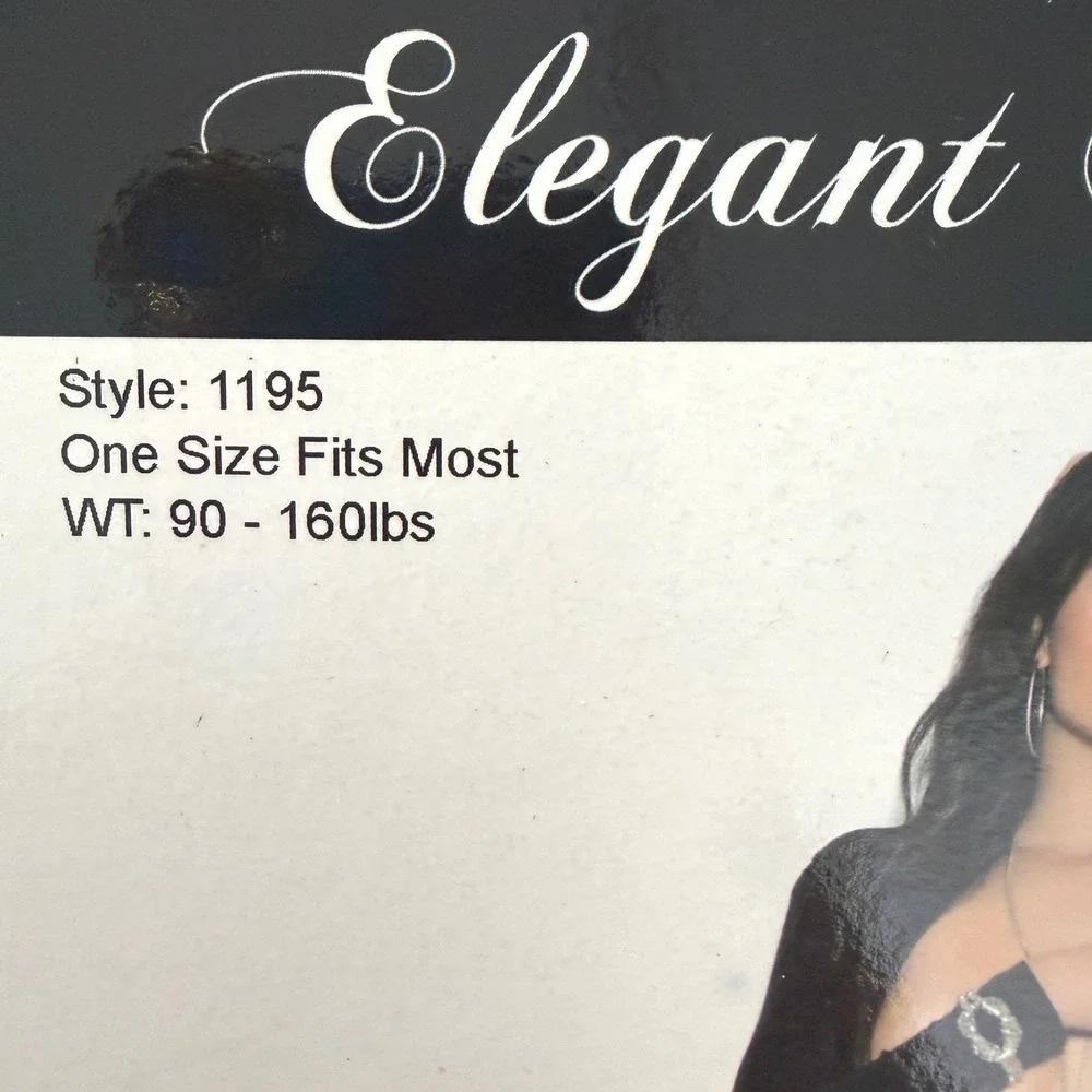 Elegant Moments Black Heart Detail Pantyhose One Size Fishnet Alt Edgy Clubwear‎
